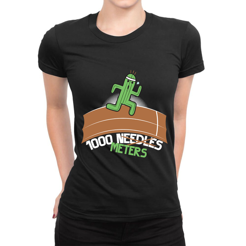 Limited Edition Cactuar Run Ladies Fitted T-Shirt by rebeccacameron | Artistshot