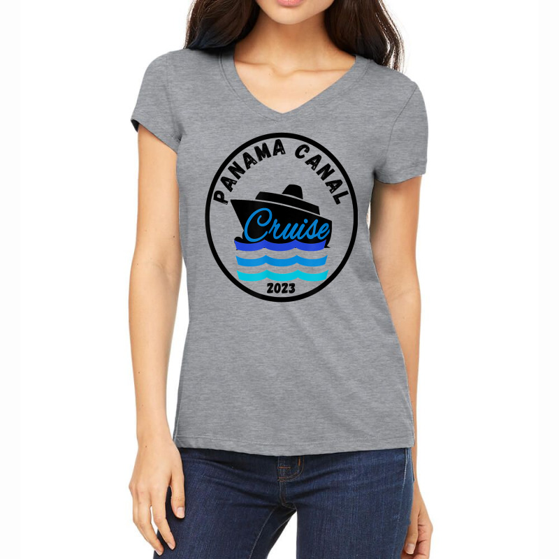 Panama Canal Trip Cruise 2023 Vacation Fun Group C Women's V-Neck T-Shirt by bonne | Artistshot