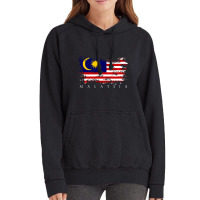 Malaysia Flag State Kuala Lumpur Nationality Pullo Vintage Hoodie | Artistshot