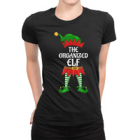 Organized Elf Family Matching Group Christmas Part Ladies Fitted T-shirt | Artistshot