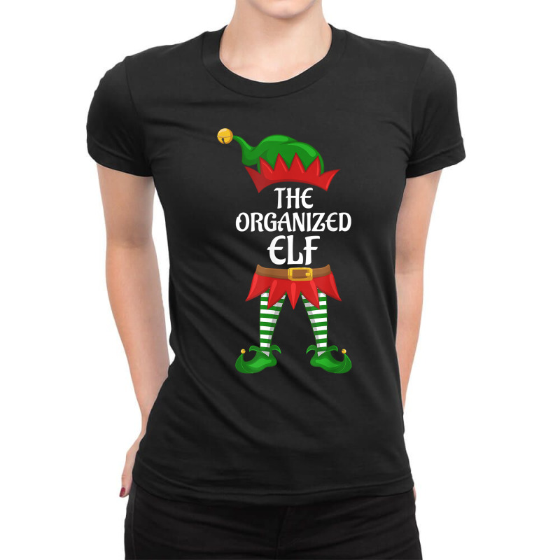 Organized Elf Family Matching Group Christmas Part Ladies Fitted T-Shirt by chomibe | Artistshot