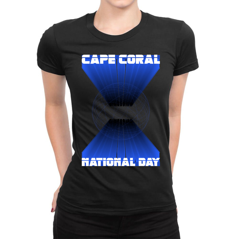 Trending Cape Coral National Day Ladies Fitted T-Shirt by rebeccacameron | Artistshot