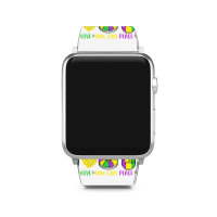 Peace Love King Cake Funny Mardi Gras Parade Carni Apple Watch Band | Artistshot