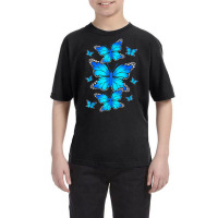 Majestic Butterfly   Blue Butterflies Morpho T Shi Youth Tee | Artistshot