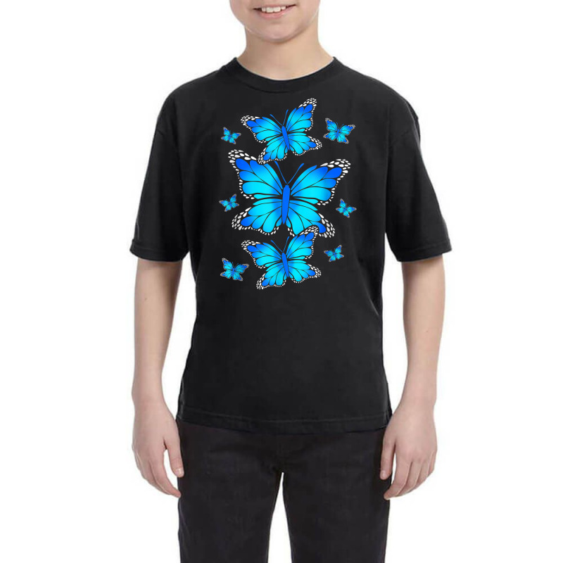 Majestic Butterfly   Blue Butterflies Morpho T Shi Youth Tee by bettincam | Artistshot