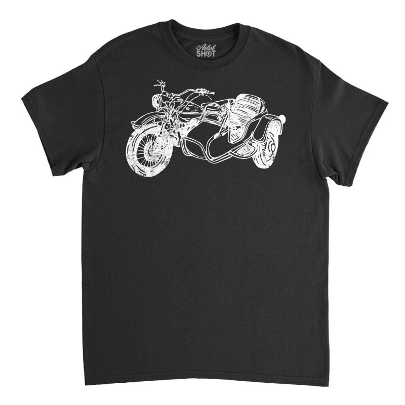 Distressed Vintage Sidecar Motorcycle Racing Motor Classic T-shirt by saterseim | Artistshot