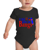 I Like How He Bangs Funny 4th Of July Matching Cou Baby Bodysuit | Artistshot