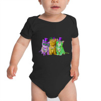 Kitten Cat Mask Beads Mardi Gras New Orleans Cat L Baby Bodysuit | Artistshot