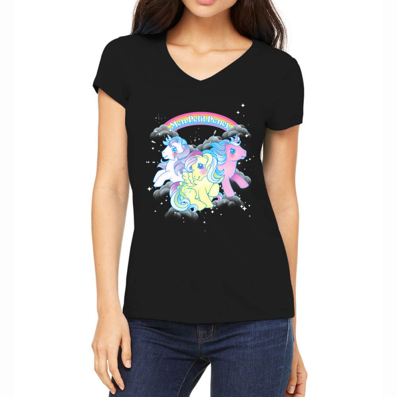 Hot Trend My Little Pony Mon Petit Poney Women's V-Neck T-Shirt by stepheneingram6 | Artistshot