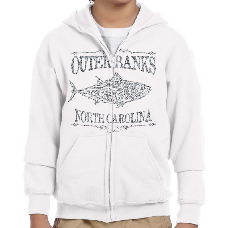 Jcombs Outer Banks, Nc, Bluefin Tuna T Shirt Youth Zipper Hoodie by mogakino | Artistshot