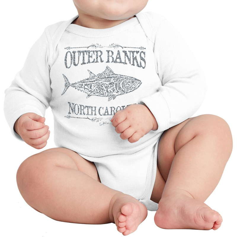 Jcombs Outer Banks, Nc, Bluefin Tuna T Shirt Long Sleeve Baby Bodysuit by mogakino | Artistshot