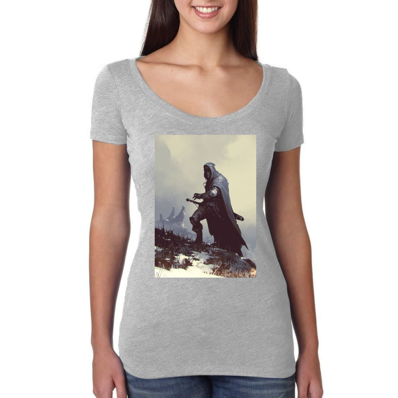 Warrior 3 Women's Triblend Scoop T-shirt by kalmahul | Artistshot