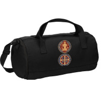 Saint Benedict Sacramental Medal Catholic T Shirt Duffel Bag | Artistshot