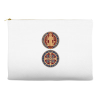 Saint Benedict Sacramental Medal Catholic T Shirt Accessory Pouches | Artistshot