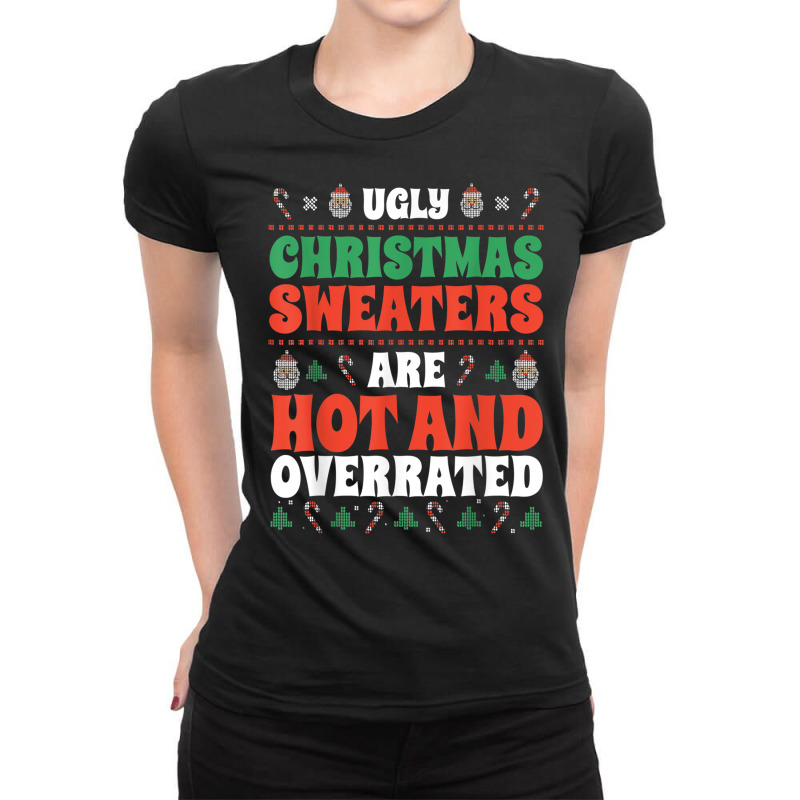 Custom Ugly Christmas Sweaters Are Hot And Overrated Funn Ladies Fitted