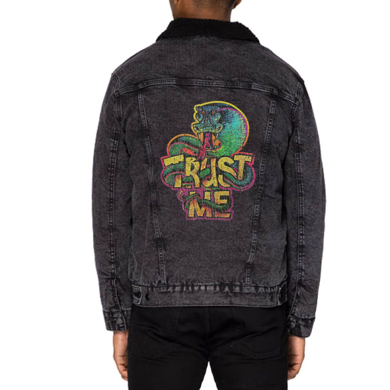 Trust Me King Cobra 1978 Unisex Sherpa-lined Denim Jacket | Artistshot