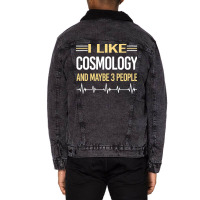 3 People Cosmology Stars Unisex Sherpa-lined Denim Jacket | Artistshot