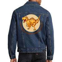 Free Thinking Club Raptorexes Against Fundalmental Men Denim Jacket | Artistshot