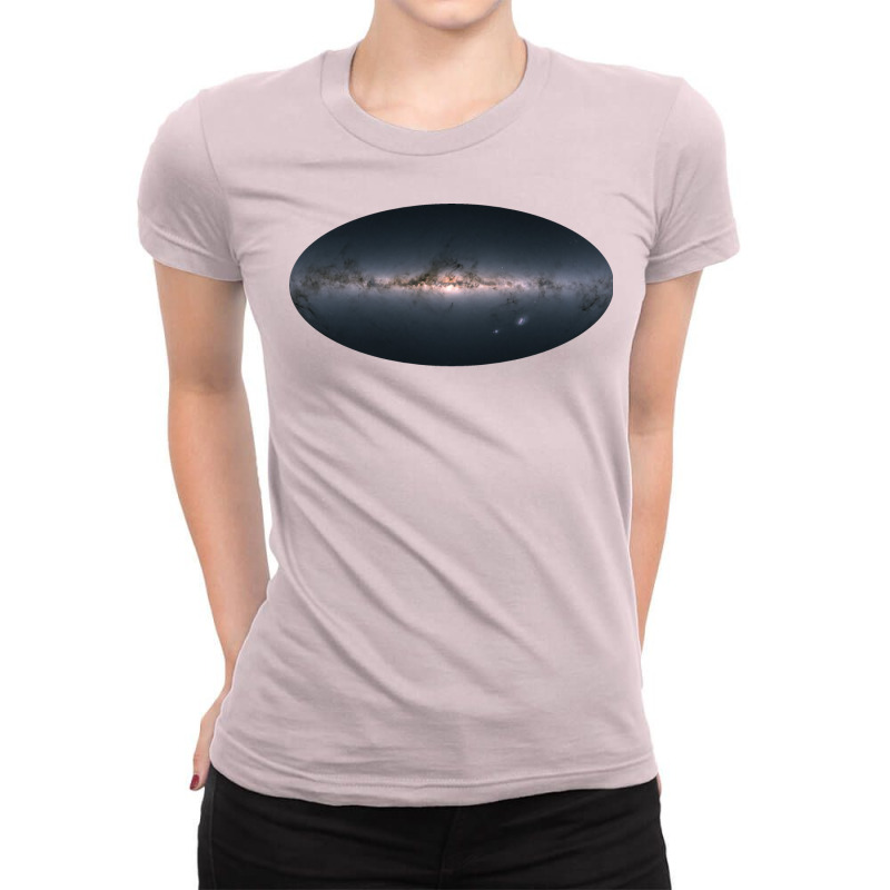 Gaias 3d Map Of The Milky Way Boy Ladies Fitted T-Shirt by pabichmurane | Artistshot