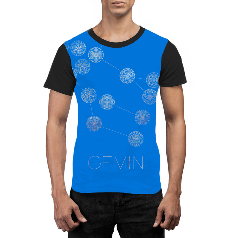 Gemini Constellation Mandalas Summer Graphic T-shirt | Artistshot