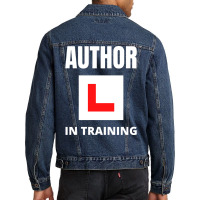 Author In Training Humor Men Denim Jacket | Artistshot