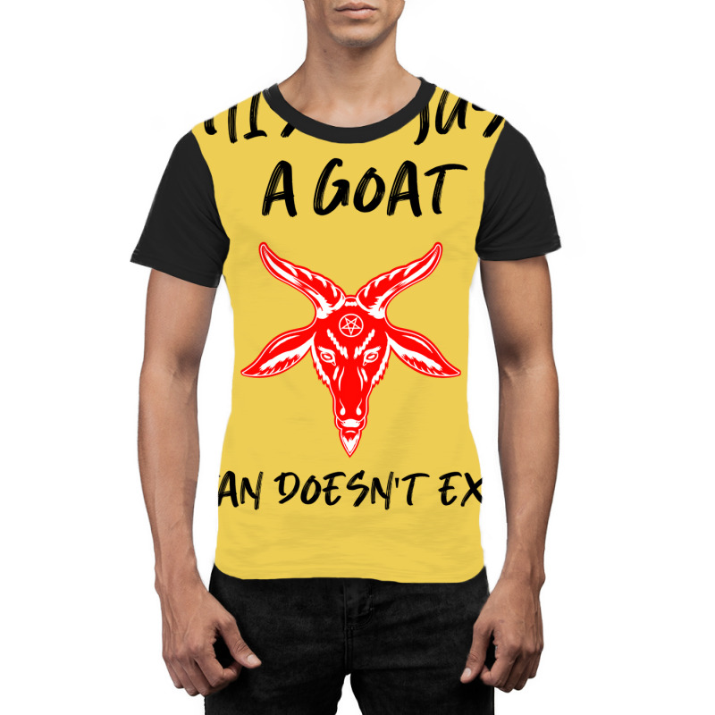 Just A Goat Satan Doesnt Exist Music Graphic T-shirt | Artistshot