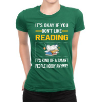 Funny Smart People Reading Book Books Summer Ladies Fitted T-shirt | Artistshot