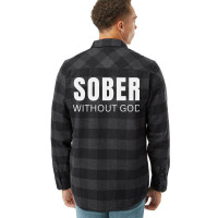 Sober Without God Hipster Flannel Shirt | Artistshot