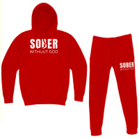 Sober Without God Hipster Hoodie & Jogger Set | Artistshot