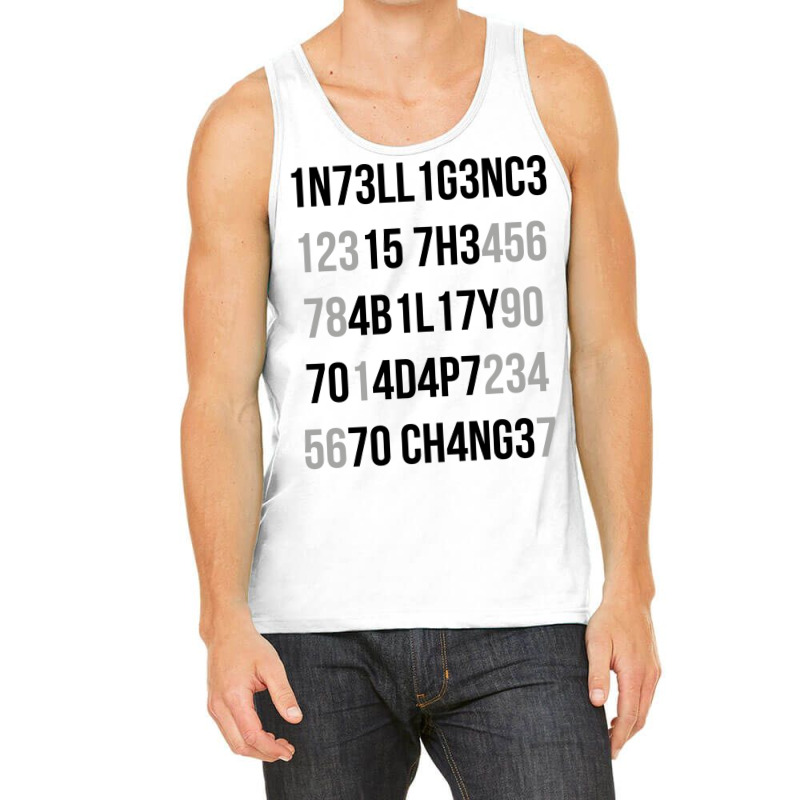 Intelligence Is The Ability To Adapt To Change Aes Tank Top by wagnonninhp | Artistshot