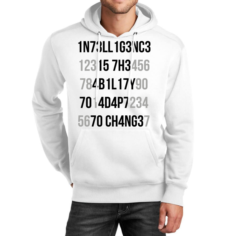 Intelligence Is The Ability To Adapt To Change Aes Unisex Hoodie by wagnonninhp | Artistshot