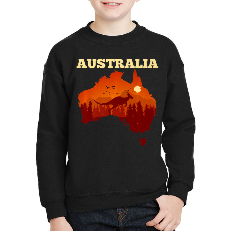 Australia Day Australian Map Flag Patriotic Youth Sweatshirt by donellajeremykoa | Artistshot