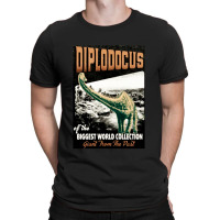 Diplodocus Retro Art   The Biggest World Collectio T-shirt | Artistshot