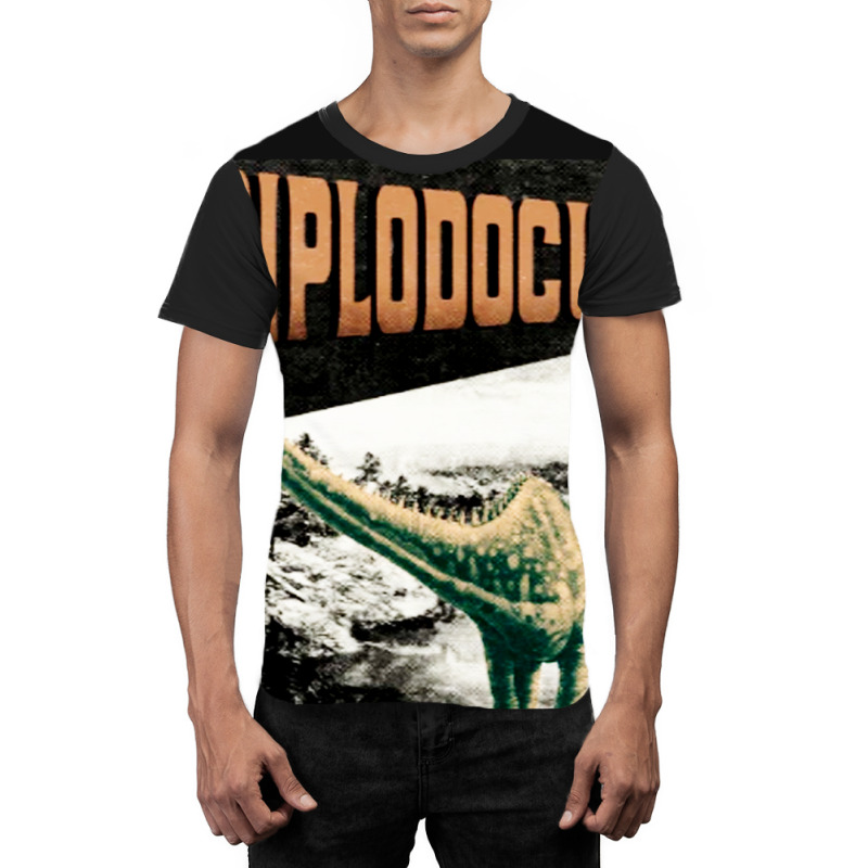 Diplodocus Retro Art   The Biggest World Collectio Graphic T-shirt | Artistshot