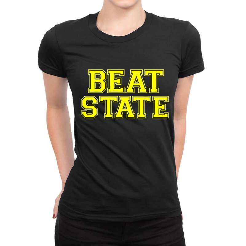 Beat State Ladies Fitted T-Shirt by skw art | Artistshot