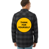 Think For Yourself Aesthetic Flannel Shirt | Artistshot