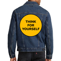 Think For Yourself Aesthetic Men Denim Jacket | Artistshot