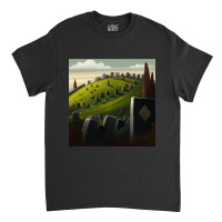 Trending Cemetery Graveyard Headstones Green Hills Classic T-shirt | Artistshot