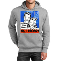 Act Now Vintage Poster Aesthetic Unisex Hoodie | Artistshot