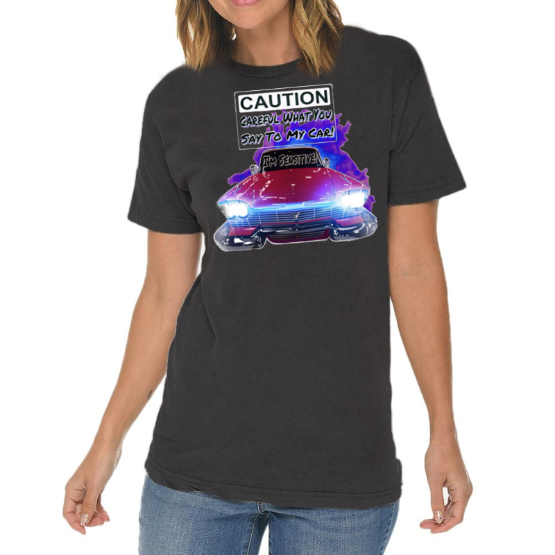 My Car Is Sensitive! Vintage T-Shirt by pullyrebatoa | Artistshot