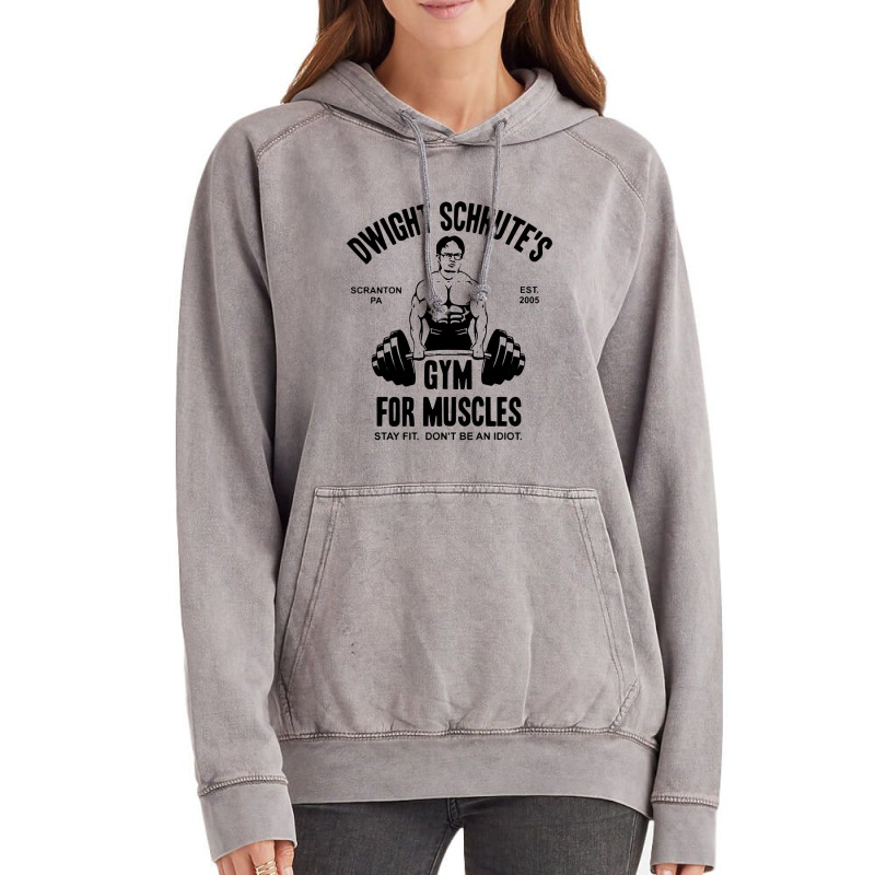 ,schrute's Gym Vintage Hoodie | Artistshot