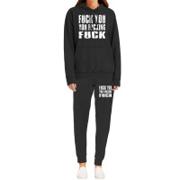 Fuck You Fucking Cool Sayings Hipster Hoodie & Jogger Set | Artistshot