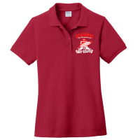 Writing A Novel Novelist Writer Nature Ladies Polo Shirt | Artistshot