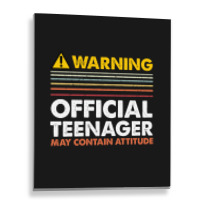 13 Birthday Official Teenager Boy Metal Print Vertical | Artistshot