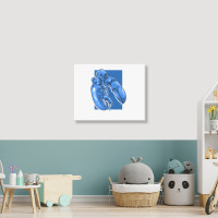 Funny Jumpscare Lobster Meme Blue Crustacean Pullo Landscape Canvas Print | Artistshot