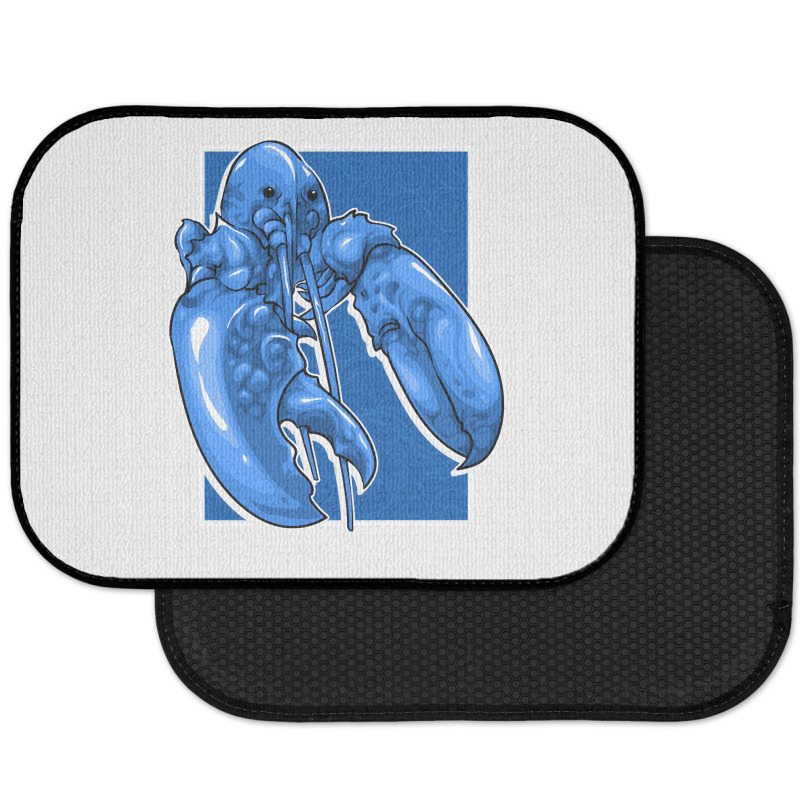 Funny Jumpscare Lobster Meme Blue Crustacean Pullo Rear Car Mat | Artistshot