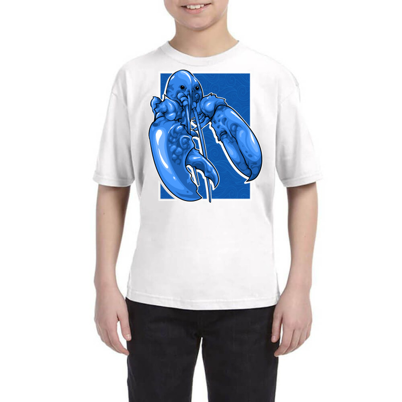 Funny Jumpscare Lobster Meme Blue Crustacean Pullo Youth Tee | Artistshot