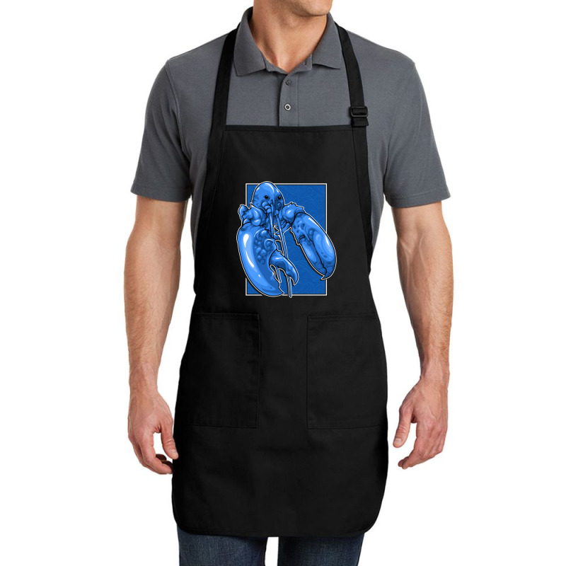 Funny Jumpscare Lobster Meme Blue Crustacean Pullo Full-length Apron | Artistshot