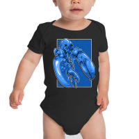 Funny Jumpscare Lobster Meme Blue Crustacean Pullo Baby Bodysuit | Artistshot