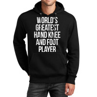 World's Greatest Hand Knee And Foot Player Card Ga Unisex Hoodie | Artistshot